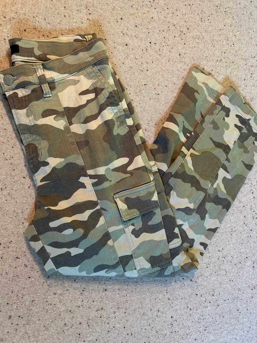 J. Crew Vintage Straight Cargo Camo 29 Gorp Hiking Outdoor